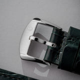 Naga Leather Strap Croc Green