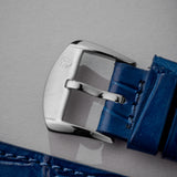 Naga Leather Strap Croc Blue